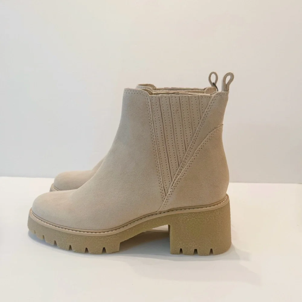 Dolce Vita Caster H2O Waterproof Lug Sole Platform Booties NWT